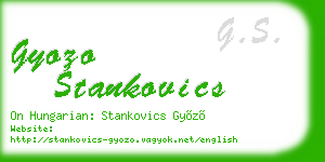 gyozo stankovics business card