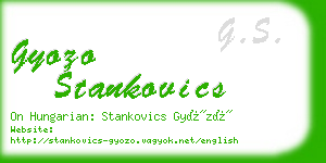 gyozo stankovics business card